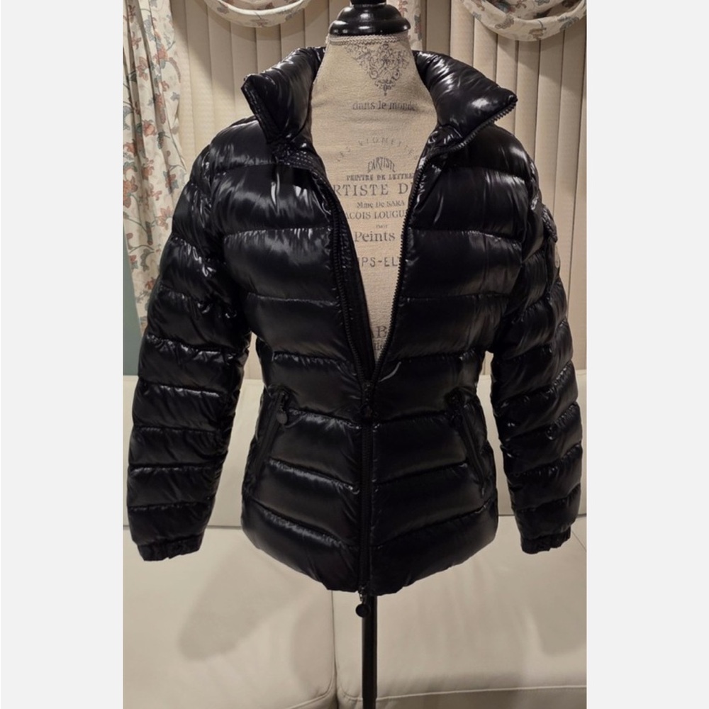 Women's Moncler Bady Giubbotto Goose Down Black Puffer Jacket Size 3